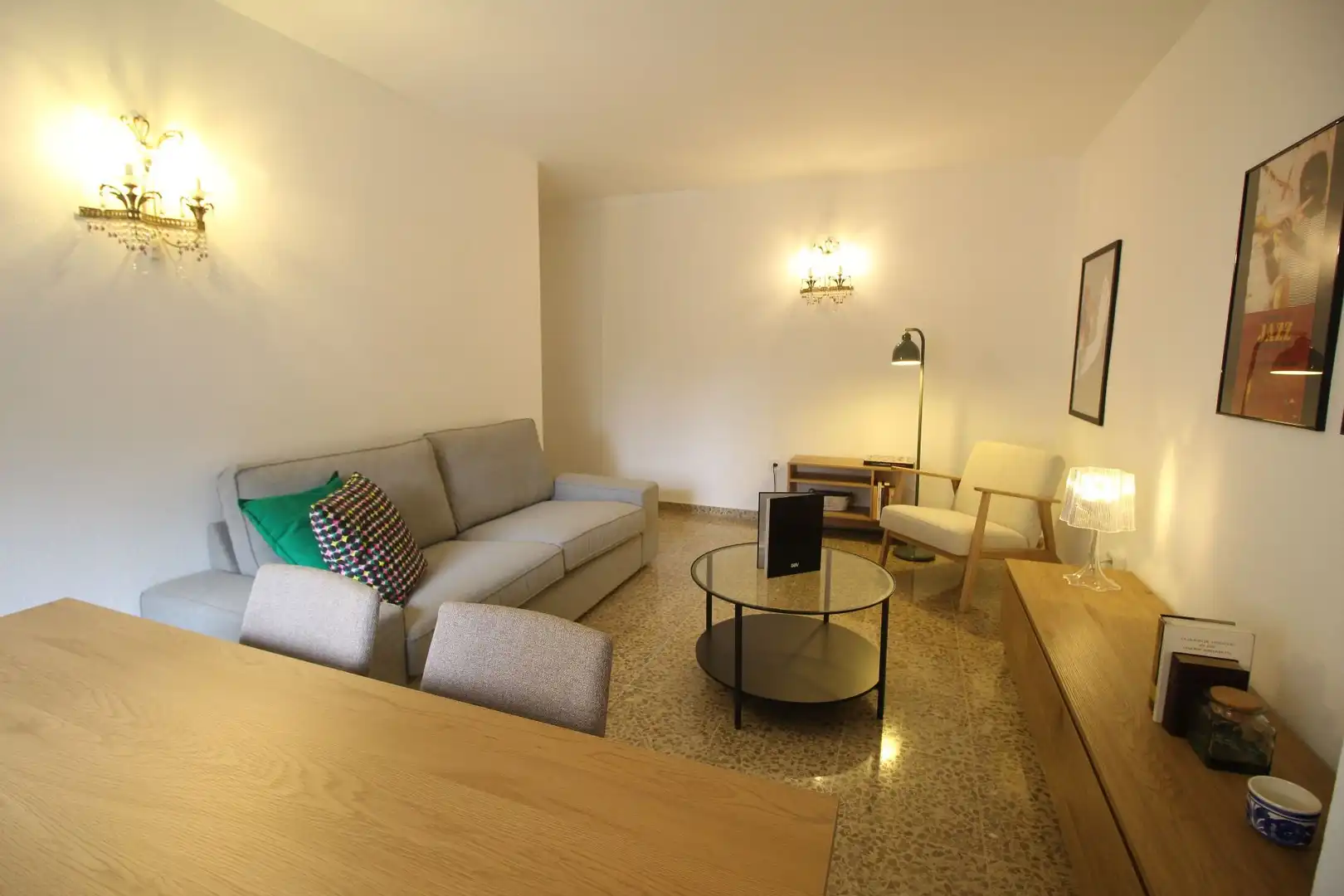 Living room of Flat for rent in Málaga  with Furnished