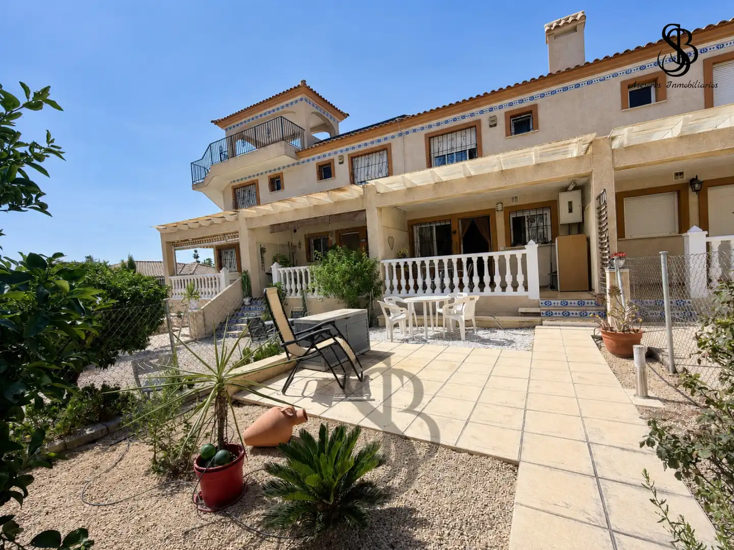 Terraza de Casa adosada en venta en Busot con Aire acondicionado, Calefacción y Jardín privado