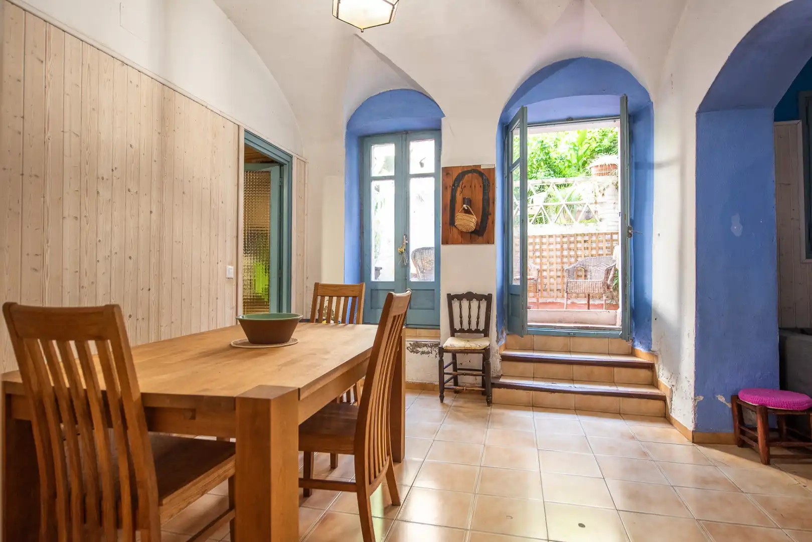 Menjador de Finca rústica en venda en Sant Feliu de Guíxols amb Calefacció, Parquet i Terrassa