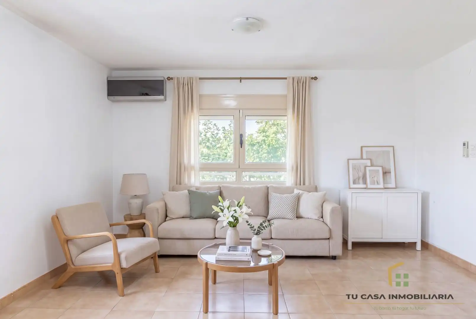 Living room of Flat for sale in Badalona  with Air Conditioner