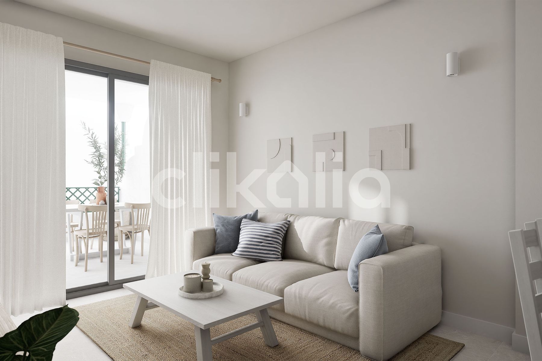 Living room of Flat for sale in Marbella  with Air Conditioner, Private garden and Terrace