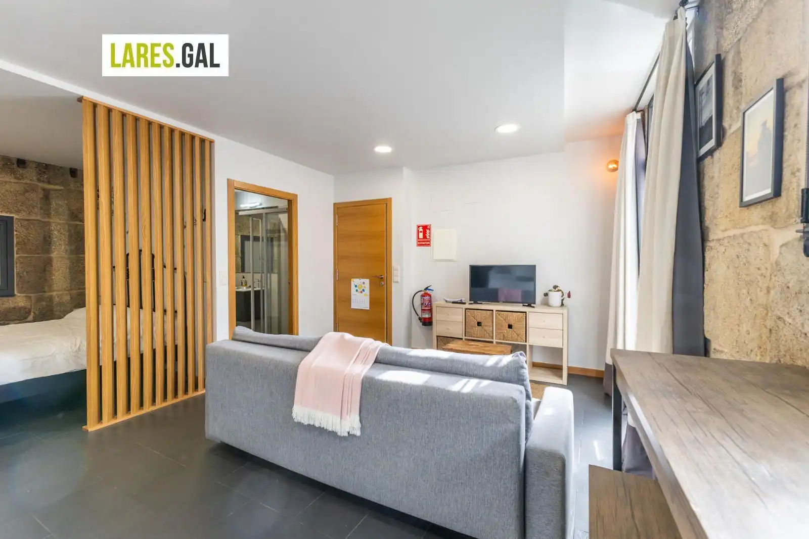 Sala de estar de Casa o chalet en venta en Cangas  con Calefacción, Amueblado y Horno