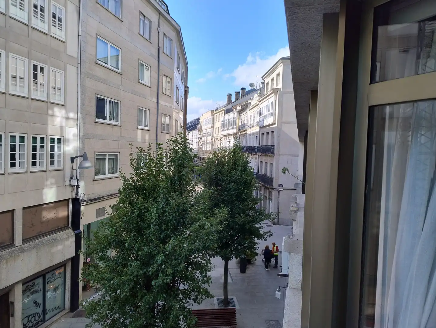 Vista exterior de Piso en venta en Lugo con Calefacción, Amueblado y Balcón