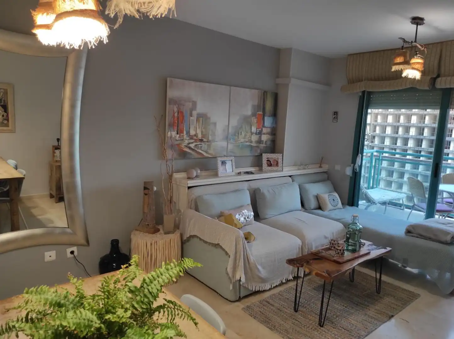 Living room of Flat for sale in Villajoyosa / La Vila Joiosa  with Air Conditioner and Community pool