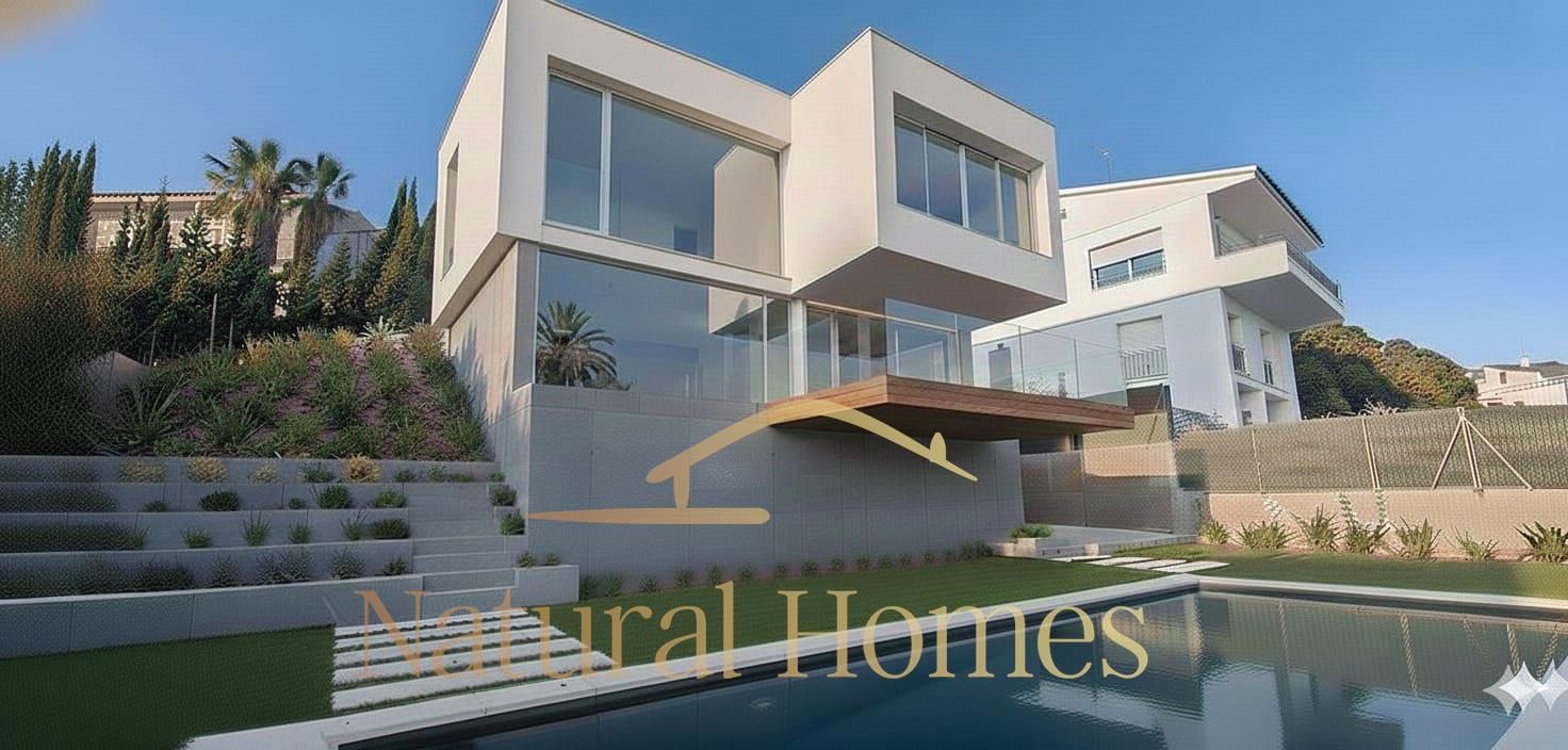 Vista exterior de Casa o xalet en venda en Mataró amb Aire condicionat, Calefacció i Jardí privat