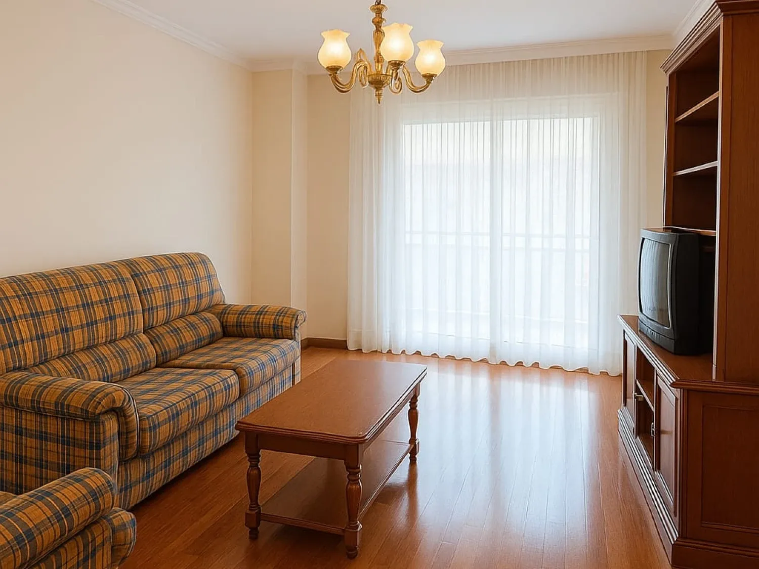 Living room of Flat to rent in Vilagarcía de Arousa  with Heating, Terrace and Furnished