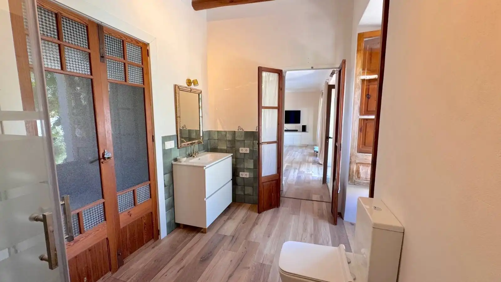 Bany de Casa adosada en venda en Esporles amb Calefacció, Parquet i Terrassa