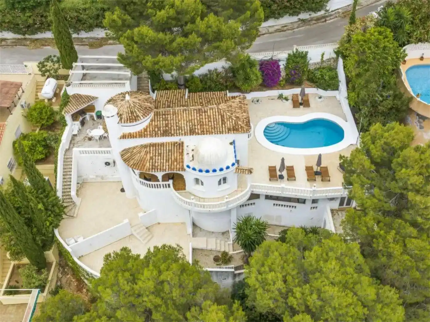 Vista exterior de Casa o chalet de alquiler en Dénia con Jardín privado, Parquet y Piscina