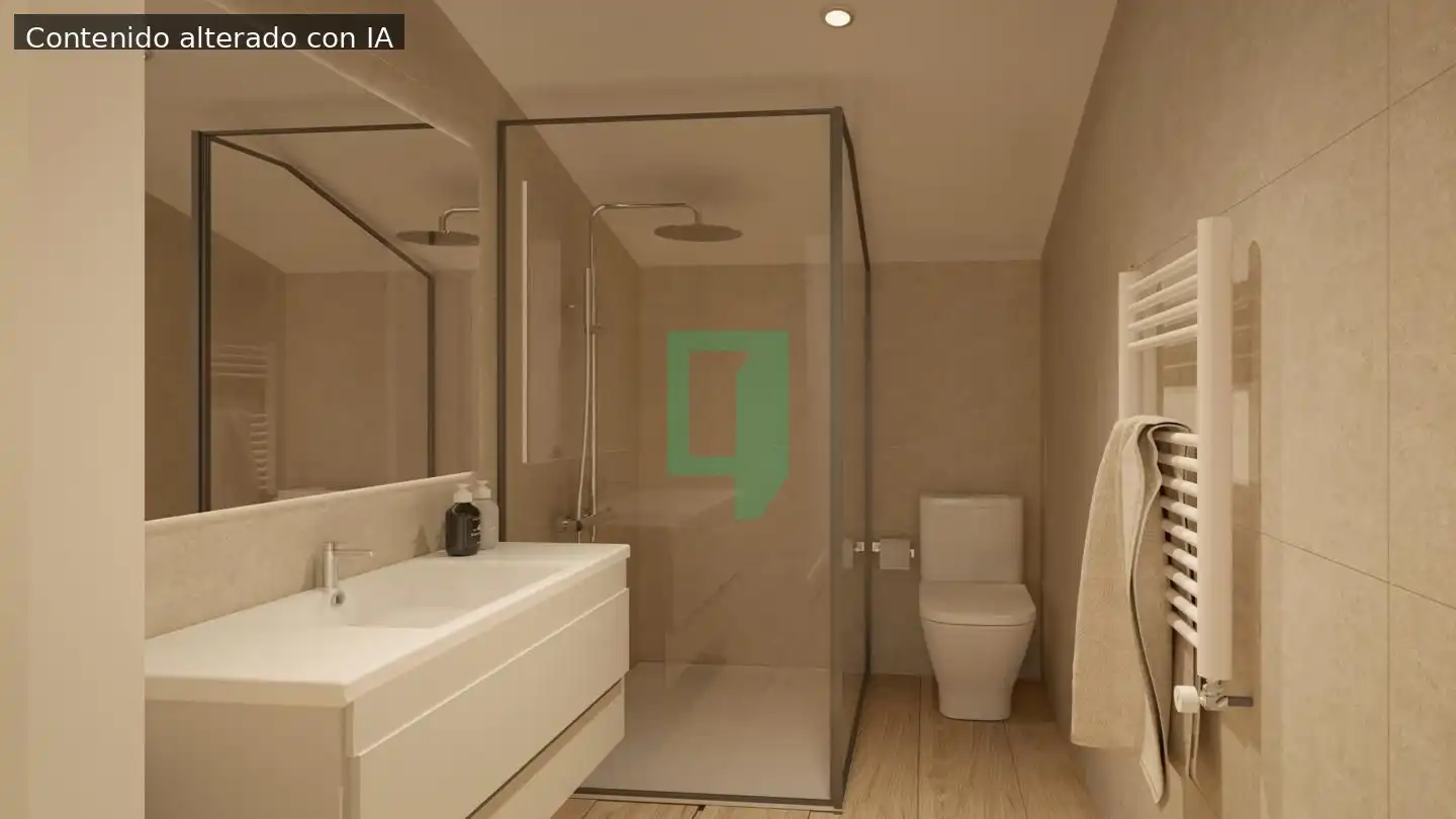 Bathroom of Flat for sale in Badalona  with Terrace and Balcony