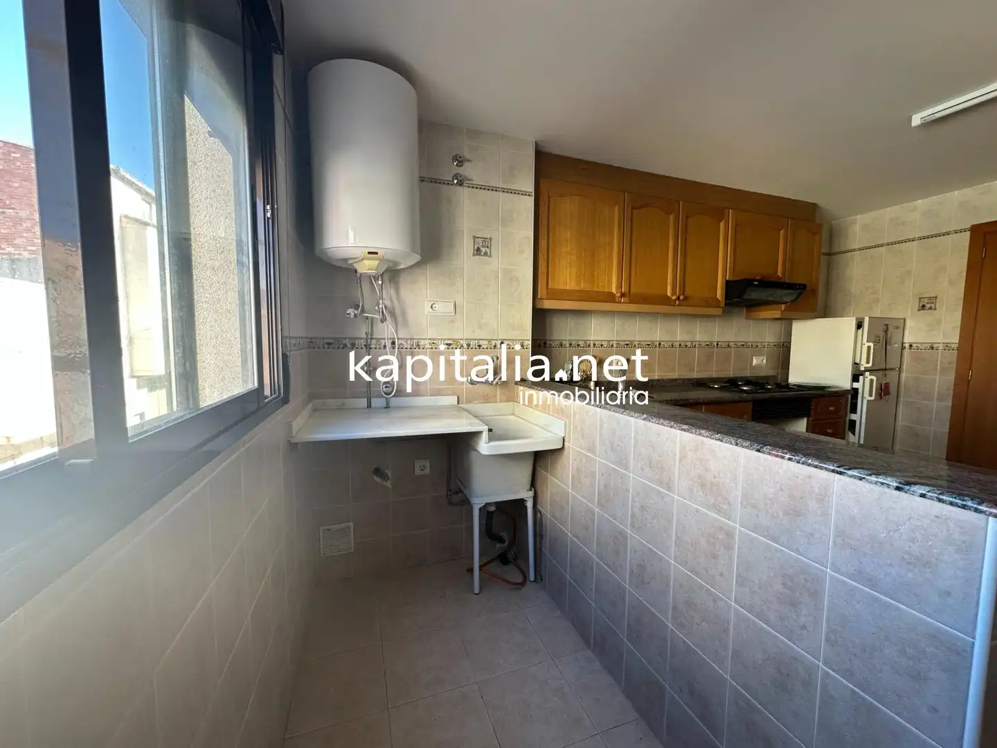Küche von Wohnung zum Verkauf in Aielo de Malferit mit Abstellraum, Möbliert und Balkon