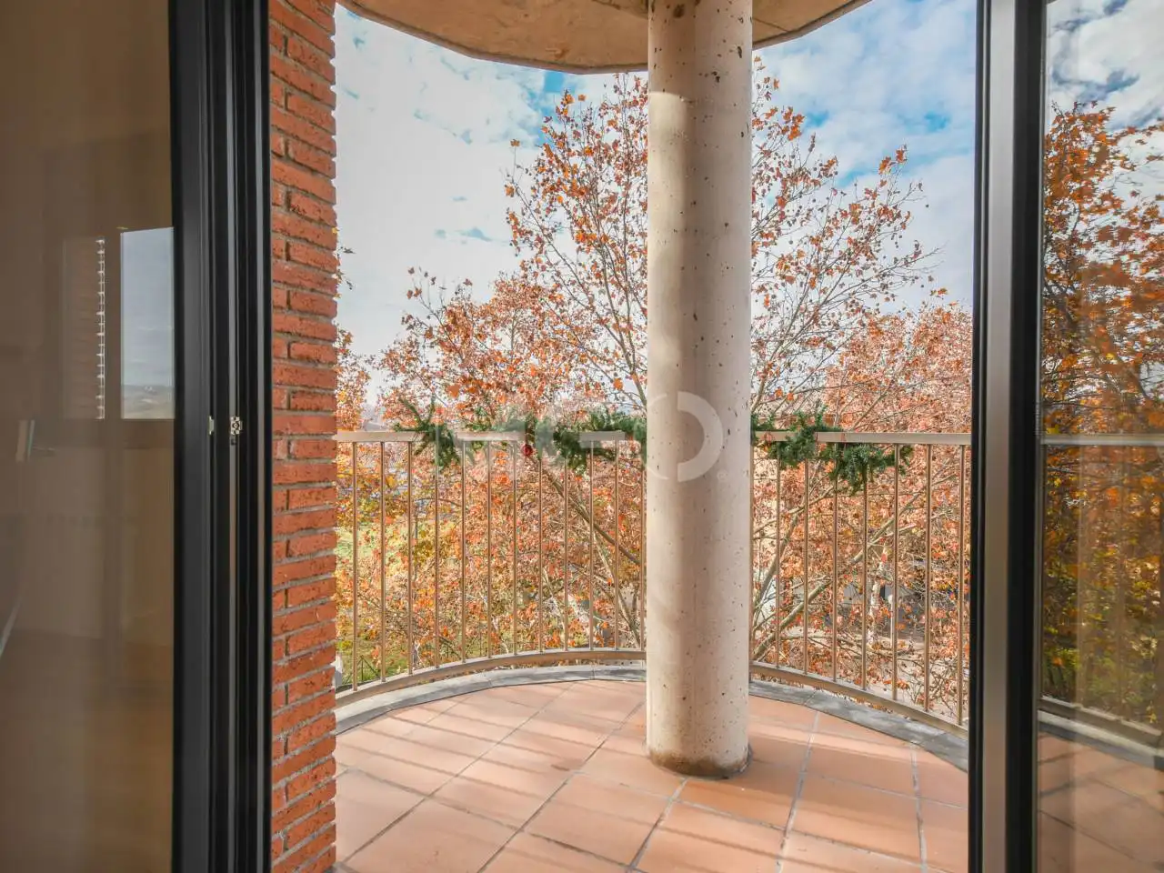 Terrasse von Wohnung zum Verkauf in Manlleu mit Heizung, Parkett und Terrasse