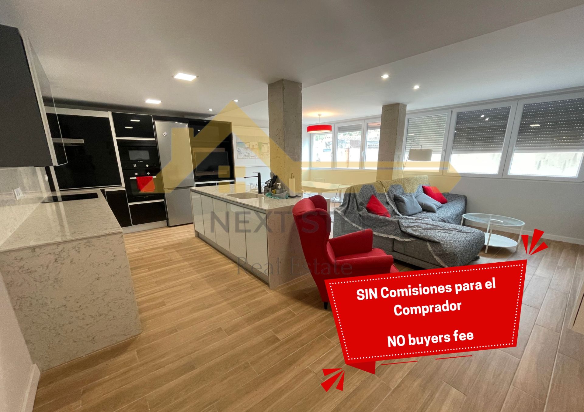 Kitchen of Flat for sale in Xàtiva  with Air Conditioner, Furnished and Balcony