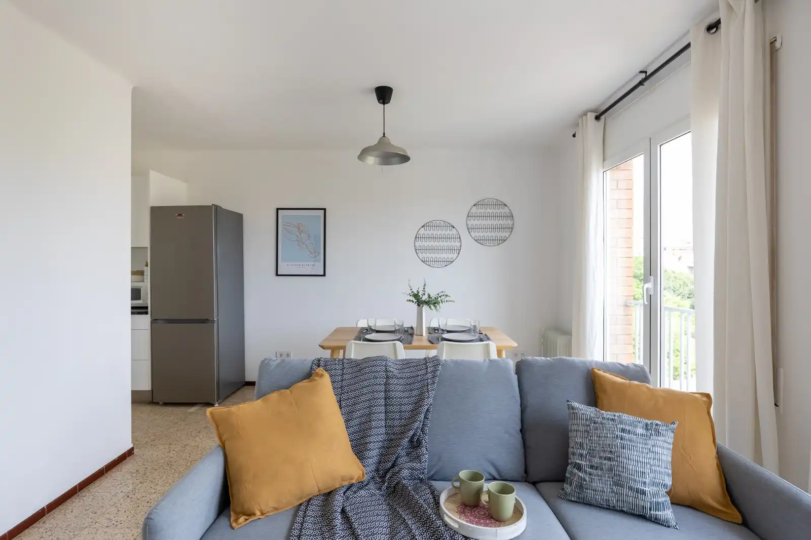Living room of Flat for rent in Terrassa  with Furnished, Oven and Washing machine