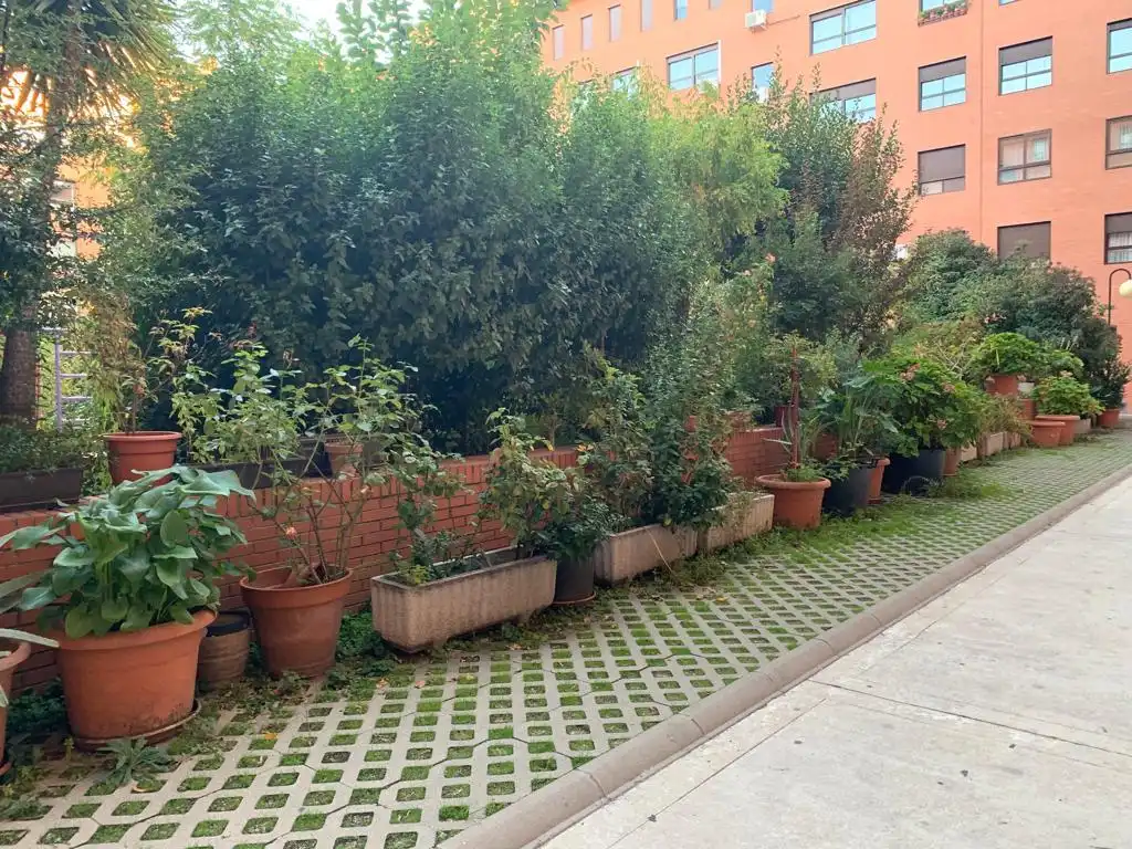 Garden of Flat for rent in Madrid  with Air Conditioner, Heating and Parquet flooring