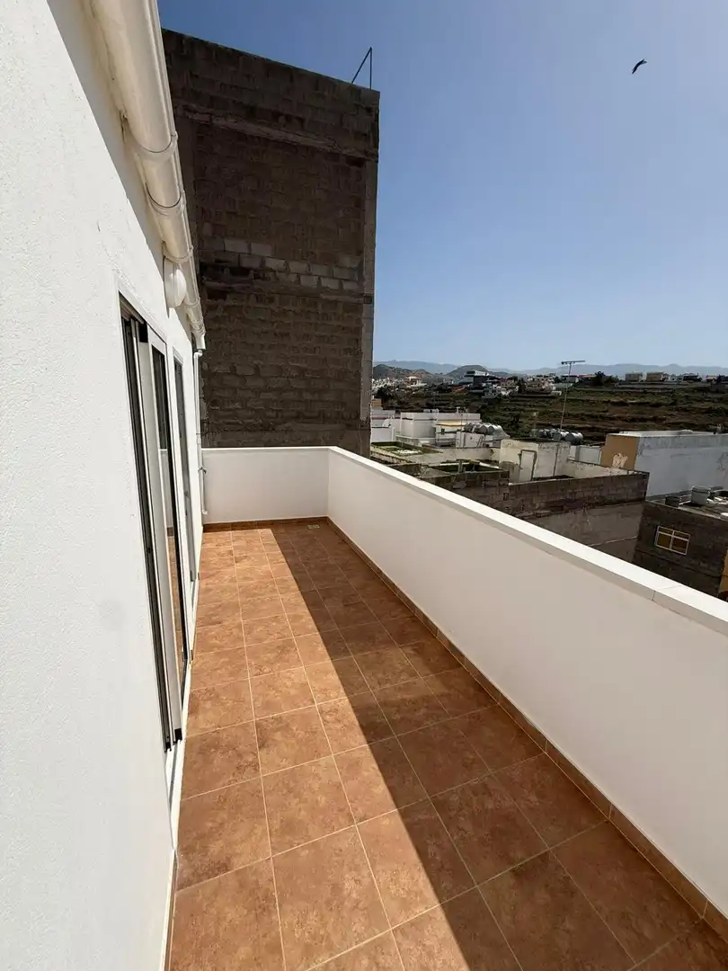 Terraza de Piso de alquiler en Las Palmas de Gran Canaria con Parquet