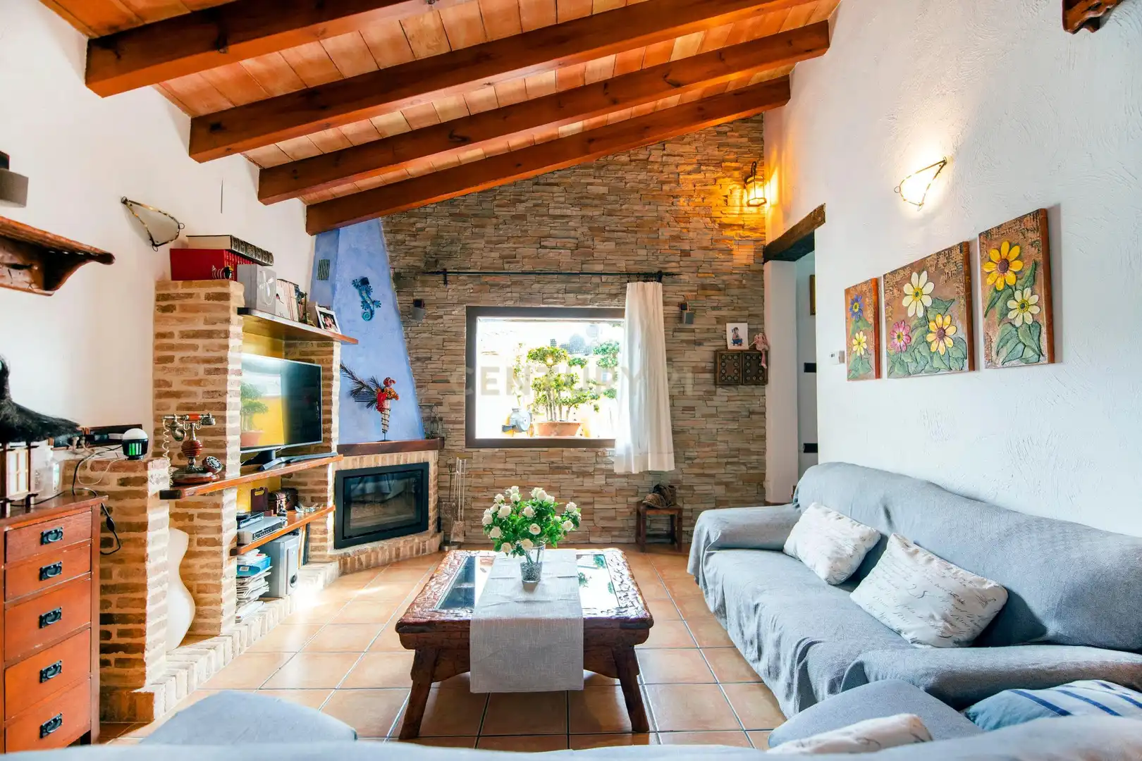 Sala de estar de Casa o chalet de alquiler en Benissa con Aire acondicionado, Jardín privado y Trastero