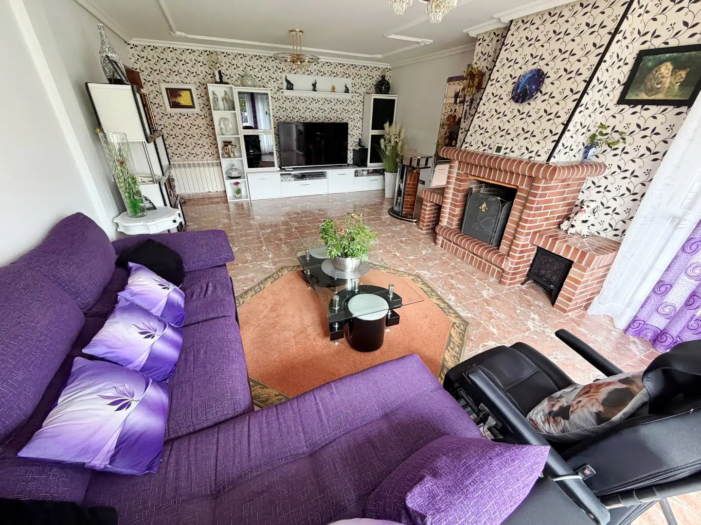 Sala de estar de Casa o chalet en venta en Avilés con Calefacción y Terraza