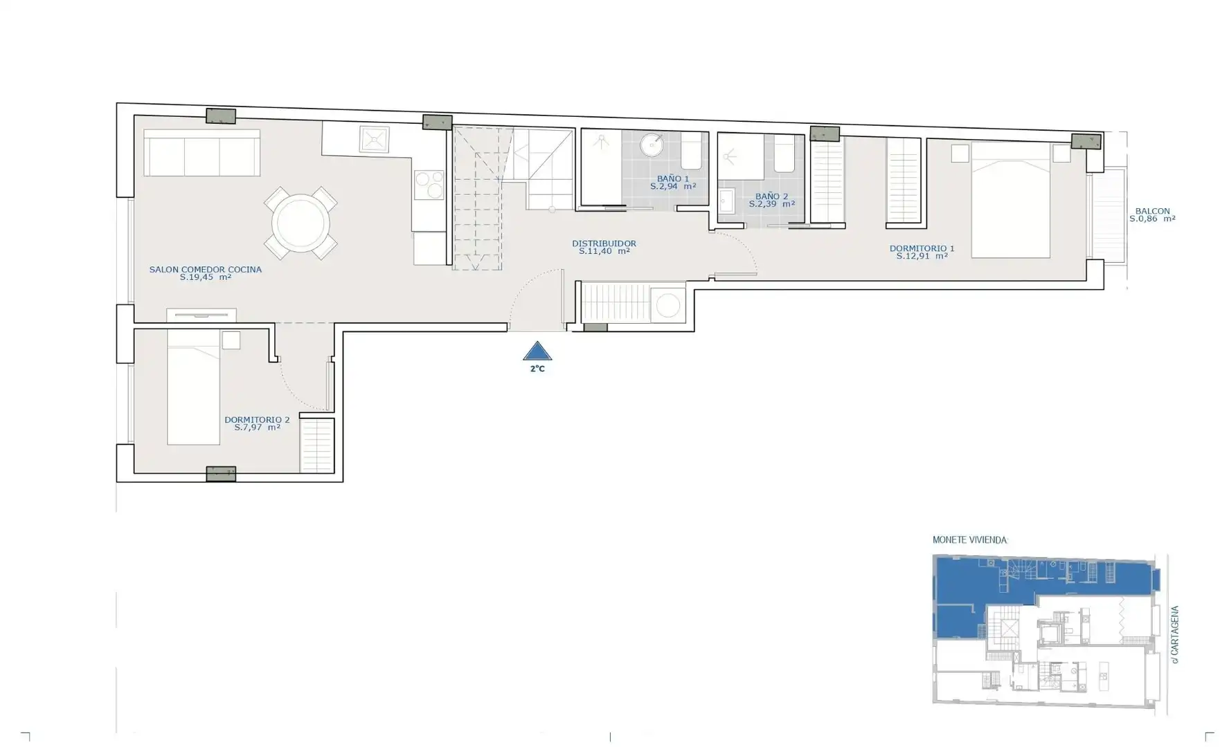 Apartamento en venta en Mazarrón con Terraza, Trastero y Balcón