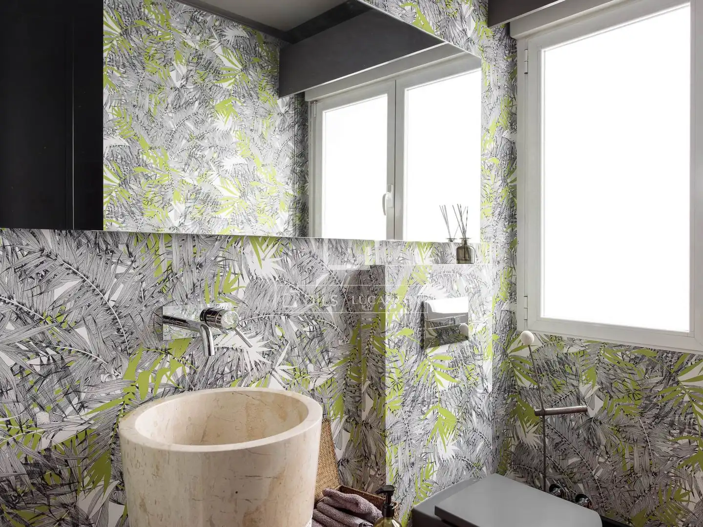 Badezimmer von Wohnung zur Miete in Madrid mit Klimaanlage, Heizung und Parkett
