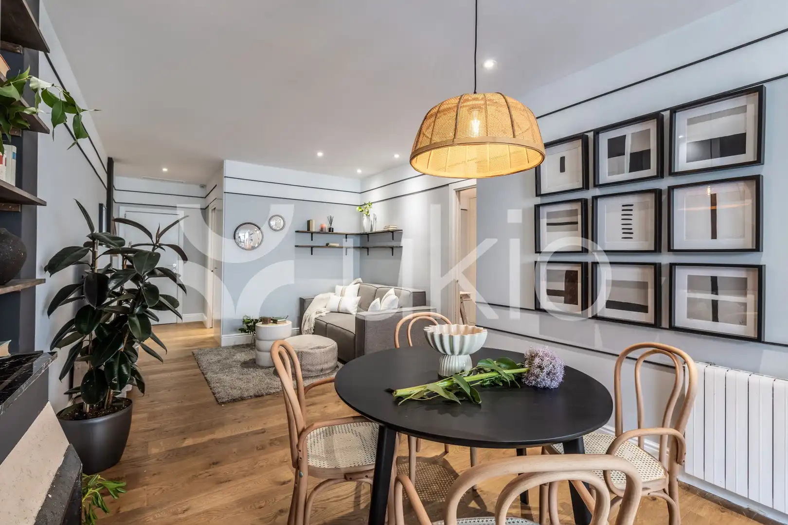 Comedor de Apartamento de alquiler en Madrid con Aire acondicionado, Calefacción y Terraza