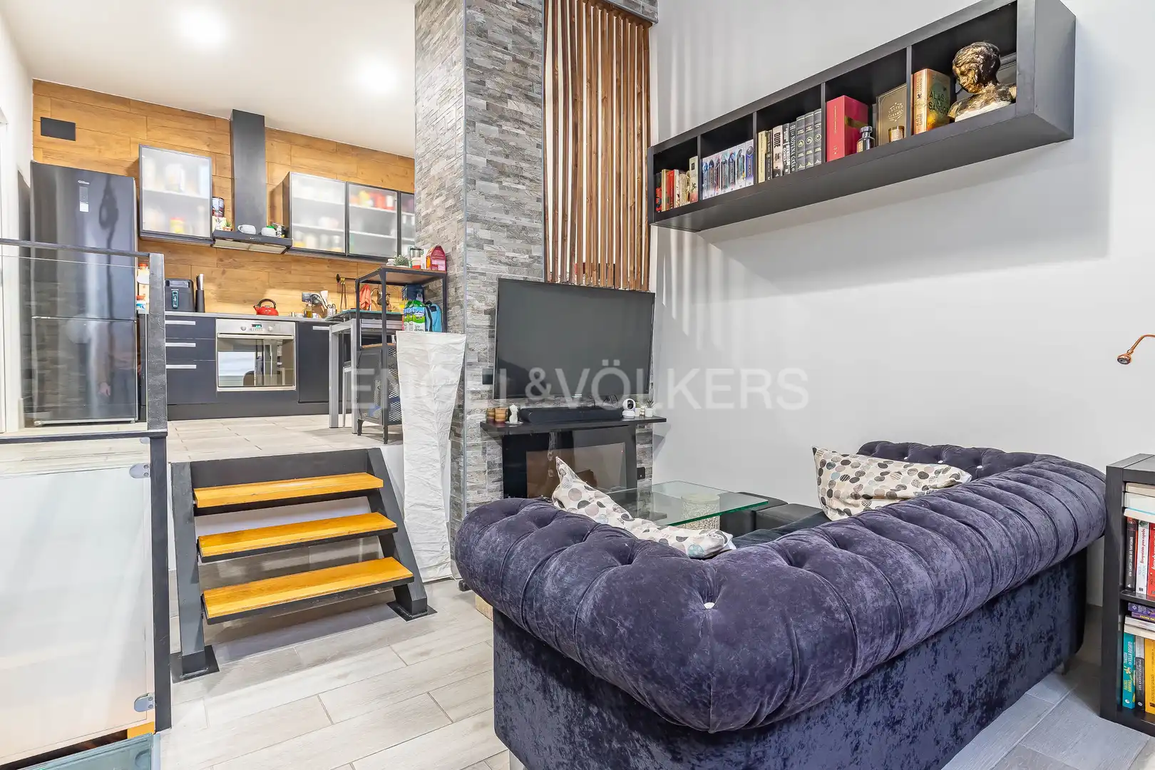 Wohnzimmer von Maisonette zur Miete in Madrid mit Klimaanlage, Heizung und Möbliert