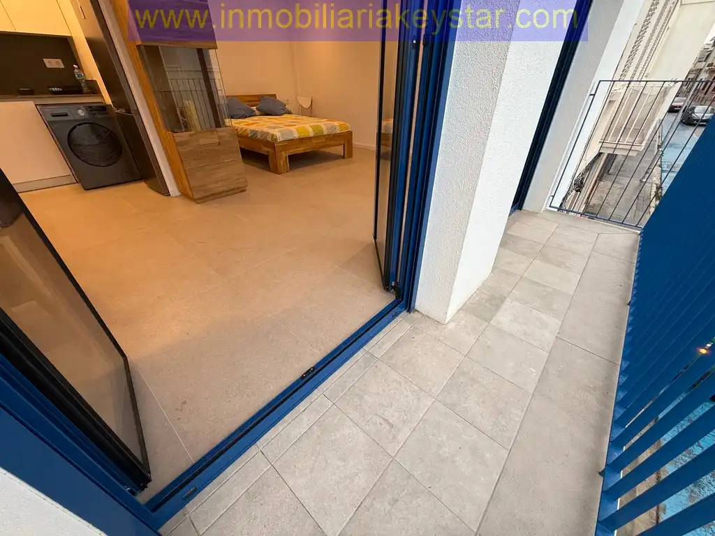 Balcony of Flat for rent to own in Vilanova i la Geltrú  with Air Conditioner, Heating and Furnished
