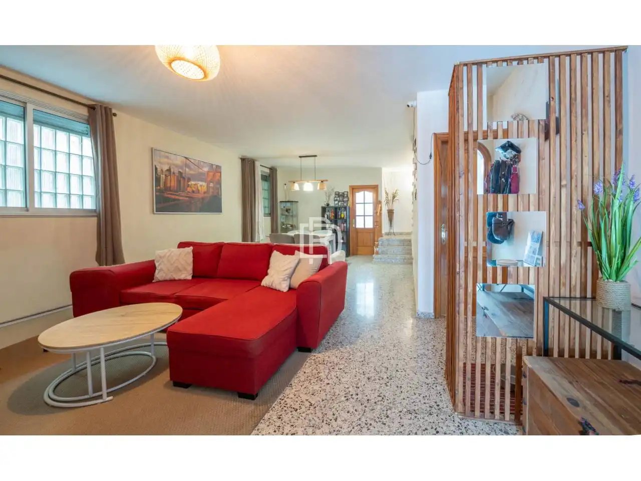 Sala d'estar de Casa o xalet en venda en Los Realejos amb Terrassa i Moblat