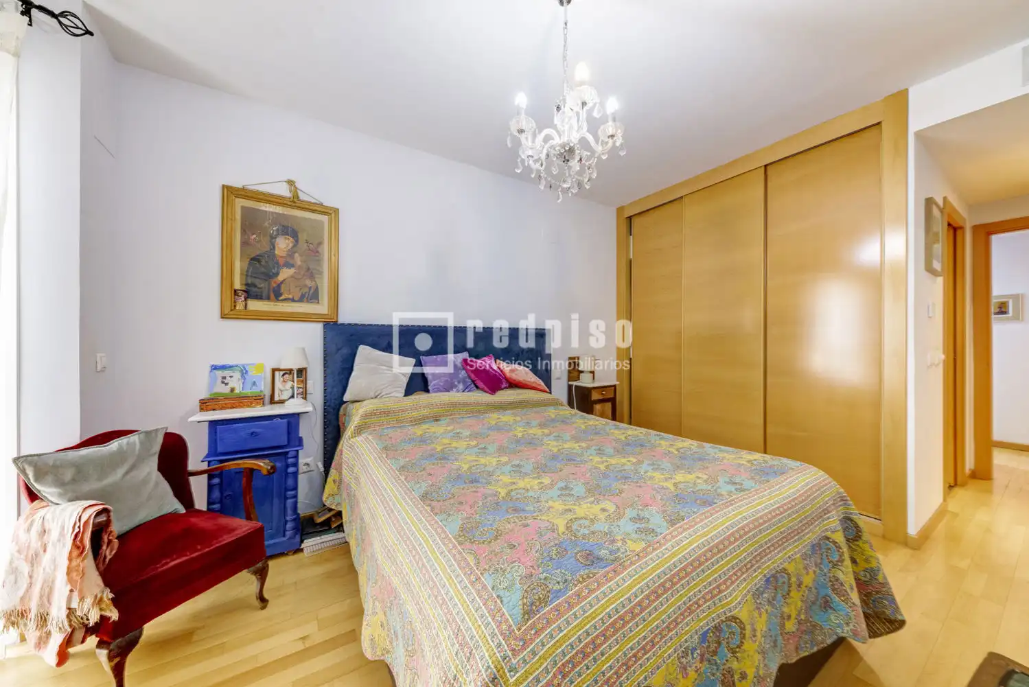 Schlafzimmer von Wohnung zum Verkauf in Boadilla del Monte mit Klimaanlage, Heizung und Privatgarten