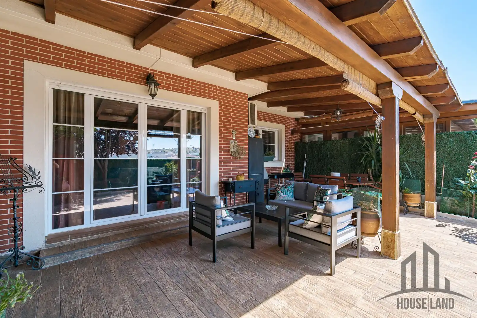 Terraza de Casa adosada en venta en El Casar con Aire acondicionado, Calefacción y Piscina comunitaria