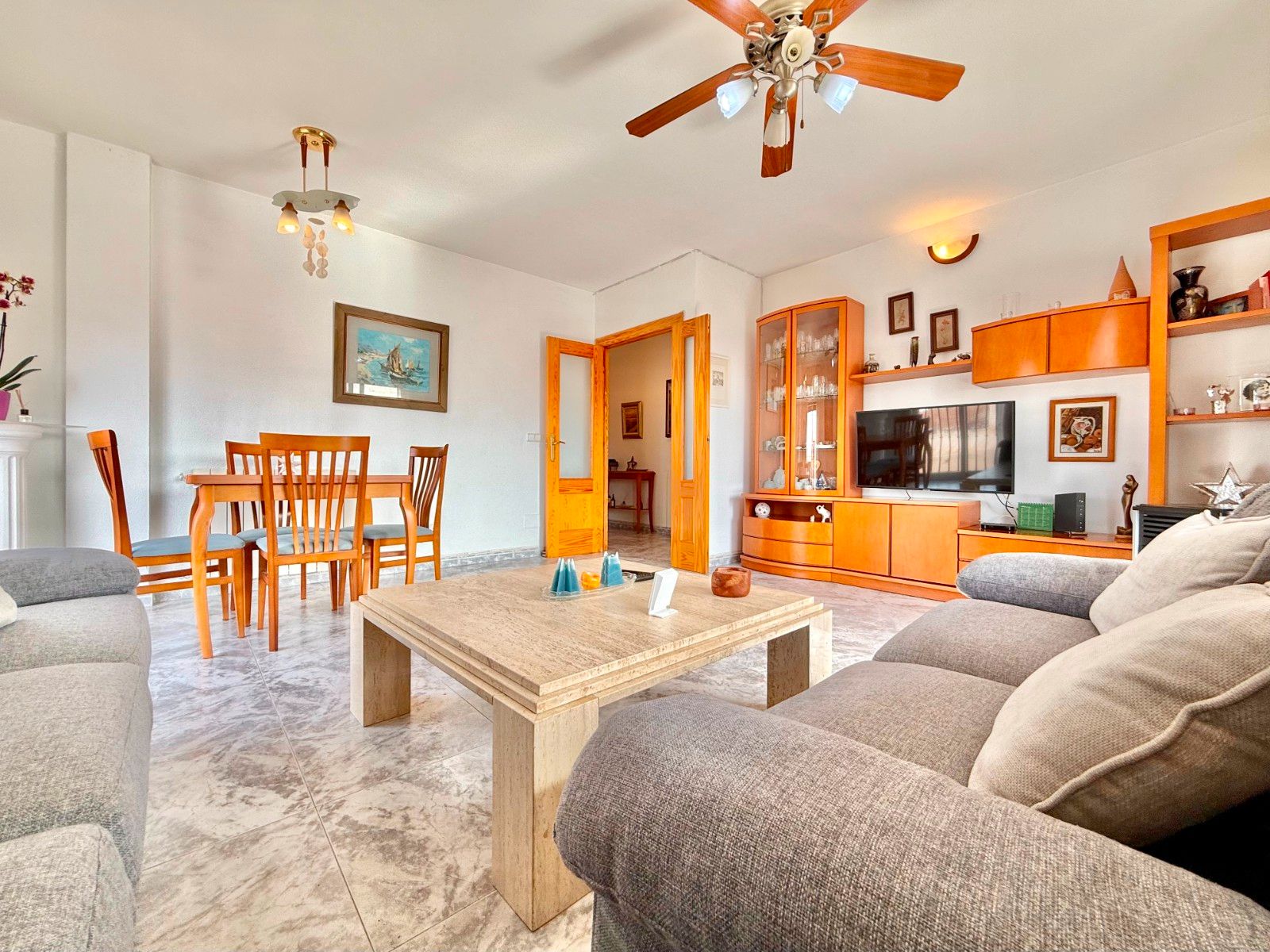 Sala d'estar de Pis en venda en San Javier amb Terrassa, Microones i Balcó