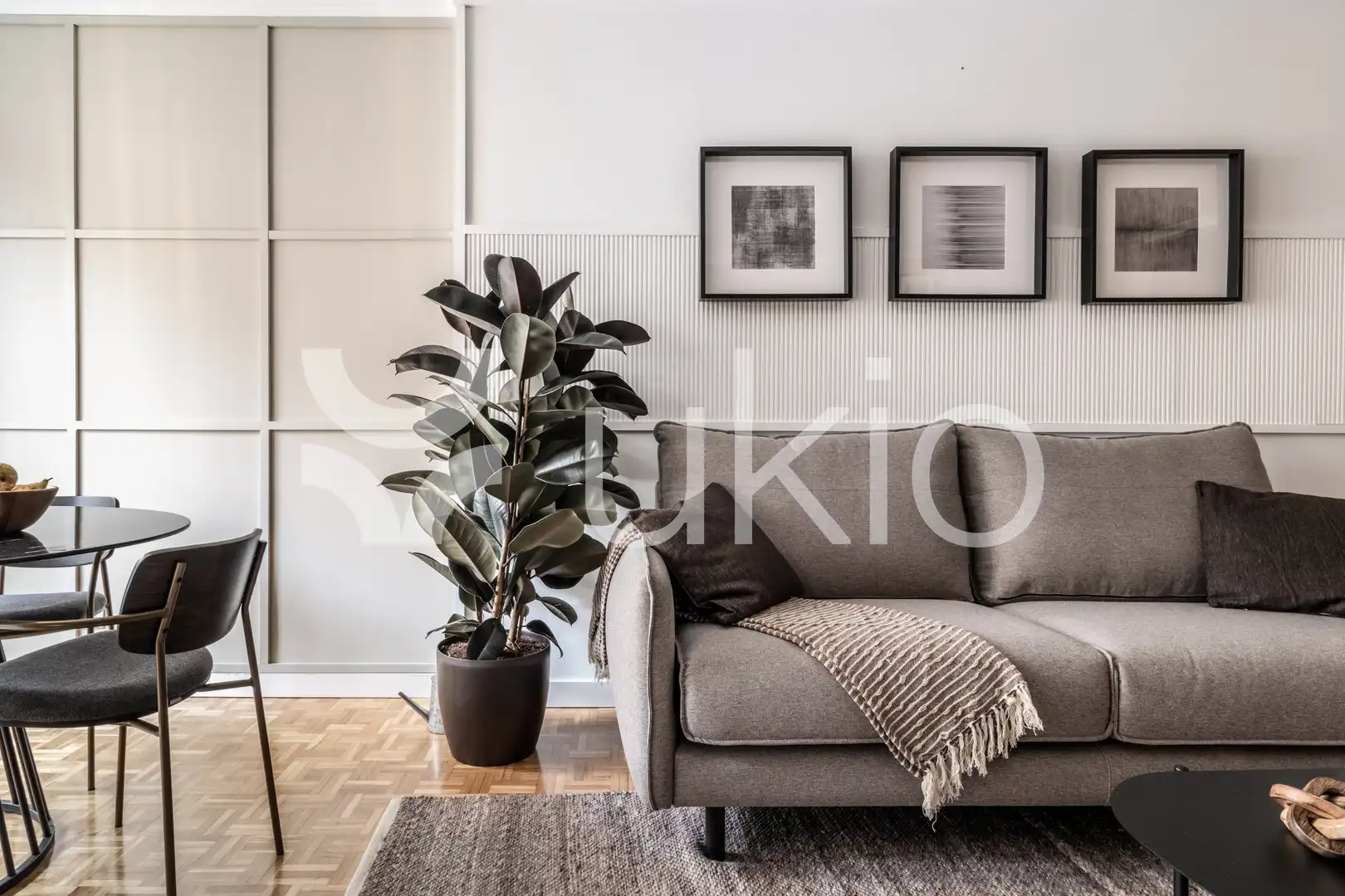 Wohnzimmer von Wohnungen zur Miete in Madrid mit Klimaanlage, Heizung und Möbliert