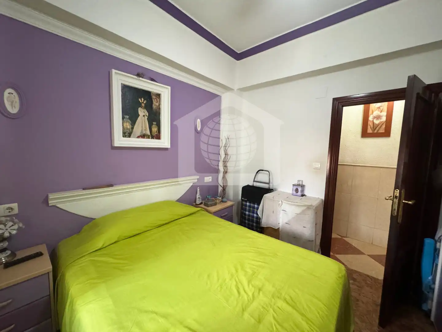 Bedroom of Flat for sale in Málaga  with Air Conditioner and Furnished