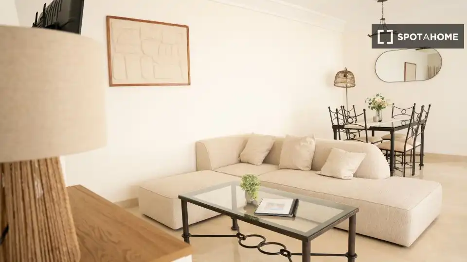 Wohnzimmer von Wohnungen zur untervermieten in Mijas mit Klimaanlage, Terrasse und Möbliert
