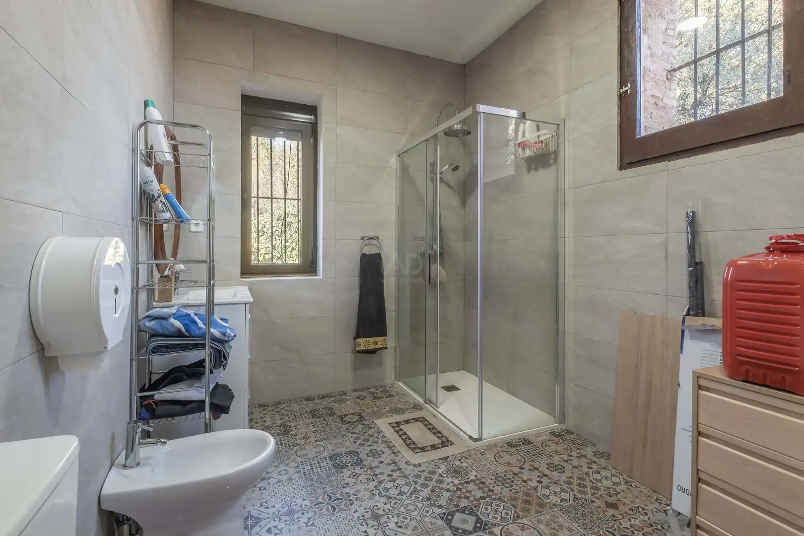 Baño de Finca rústica en venta en Bigues i Riells del Fai con Aire acondicionado y Calefacción