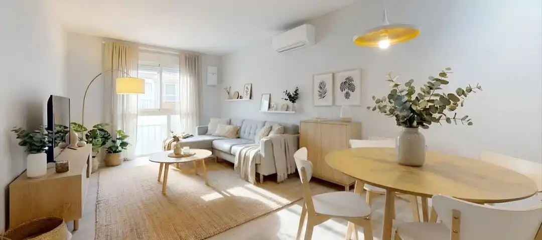 Sala de estar de Piso en venta en  Madrid Capital con Aire acondicionado y Calefacción
