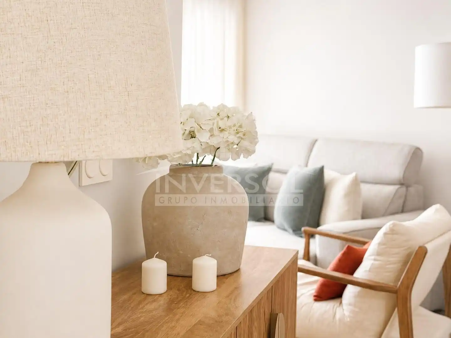 Wohnzimmer von Wohnung zum Verkauf in El Ejido mit Klimaanlage, Heizung und Terrasse