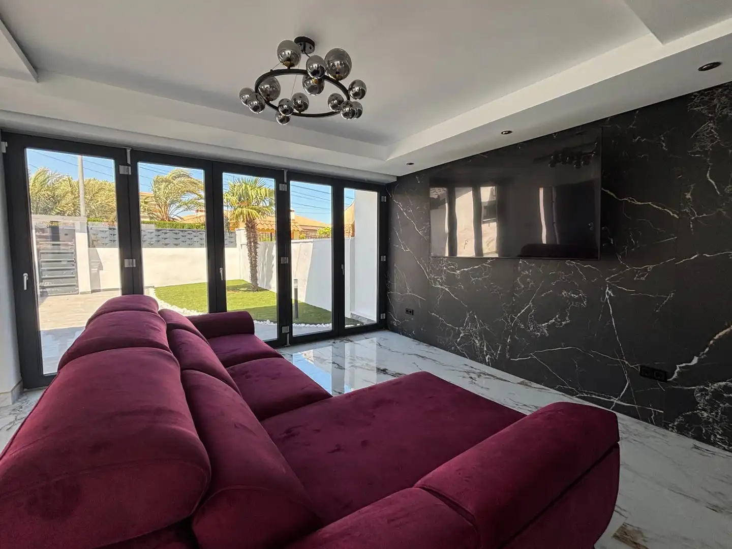 Sala de estar de Casa o chalet en venta en Cartagena con Aire acondicionado, Terraza y Piscina