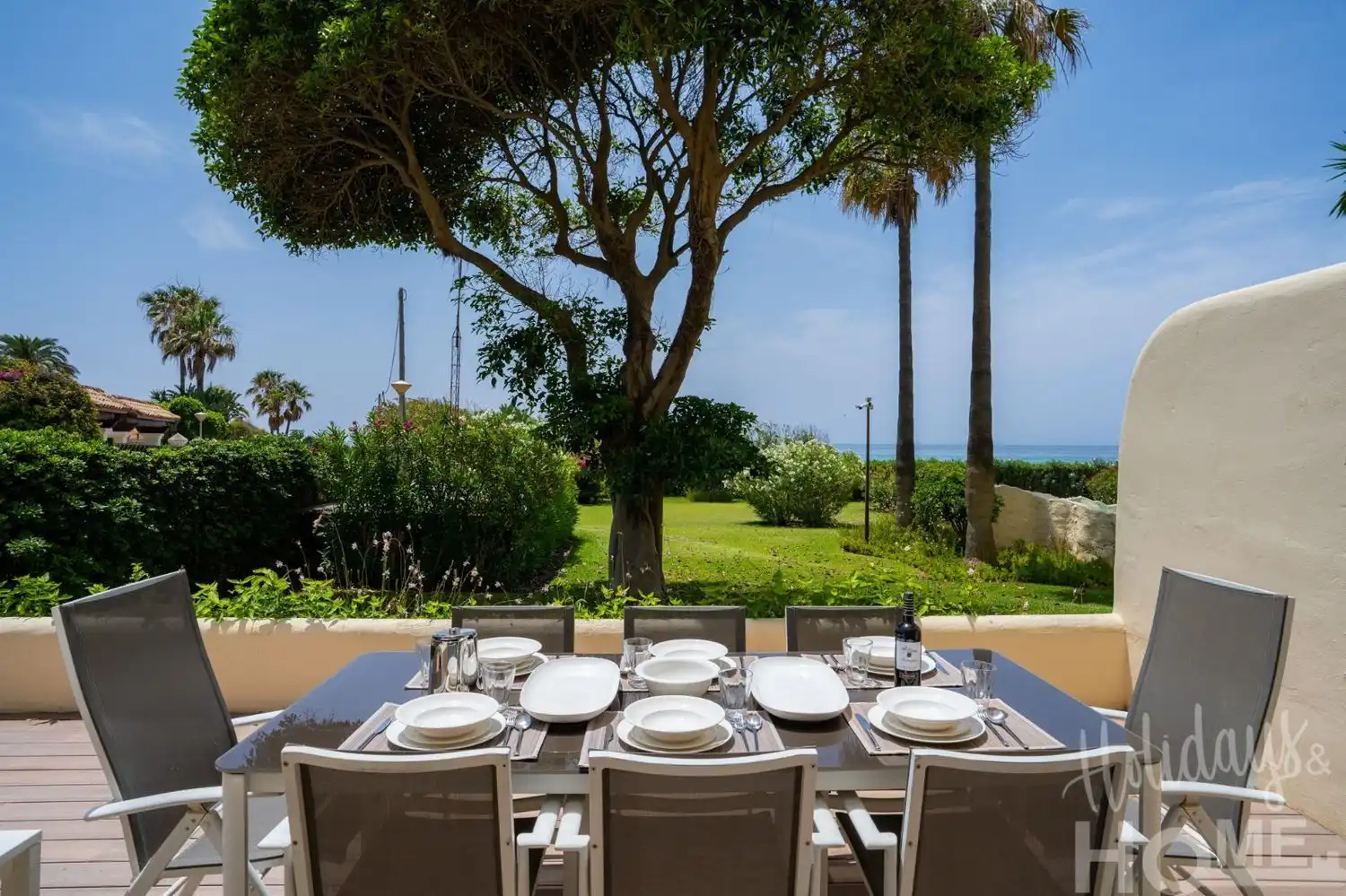 Terrassa de Pis de lloguer en Marbella amb Aire condicionat, Jardí privat i Terrassa