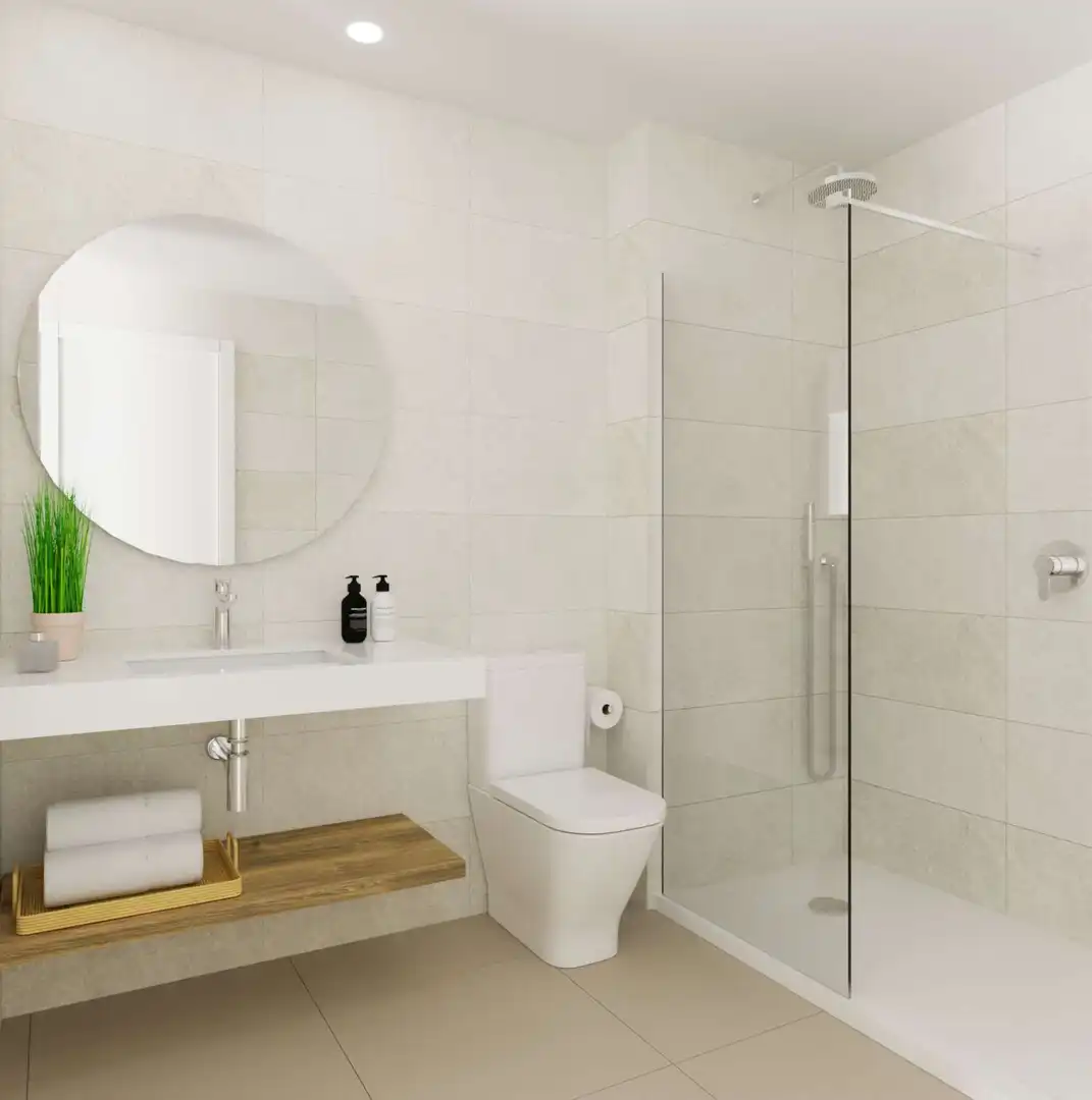 Baño de Estudio para compartir en Picanya con Aire acondicionado, Terraza y Amueblado