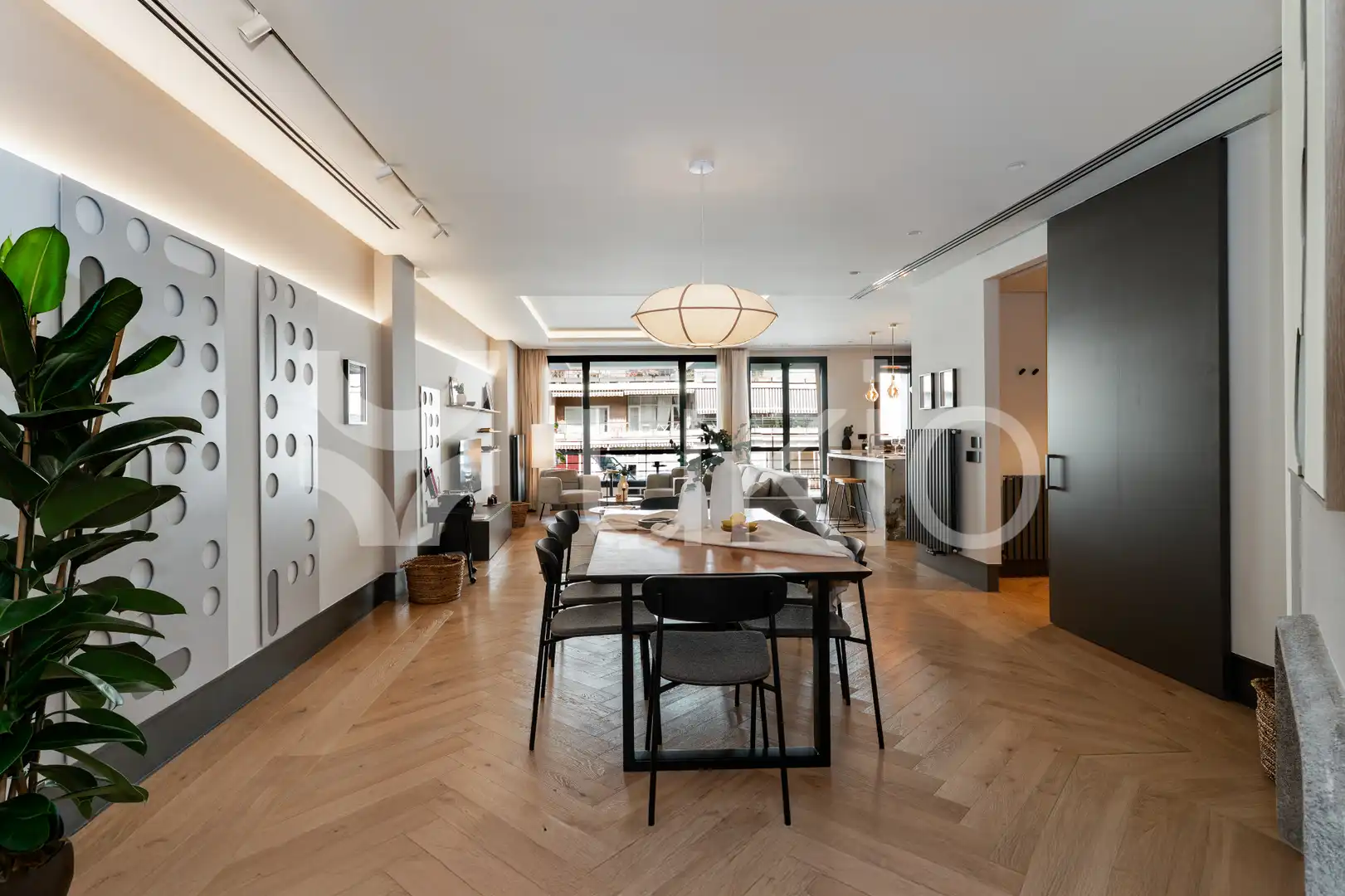 Dining room of Apartments for rent in Madrid  with Air Conditioner, Heating and Terrace