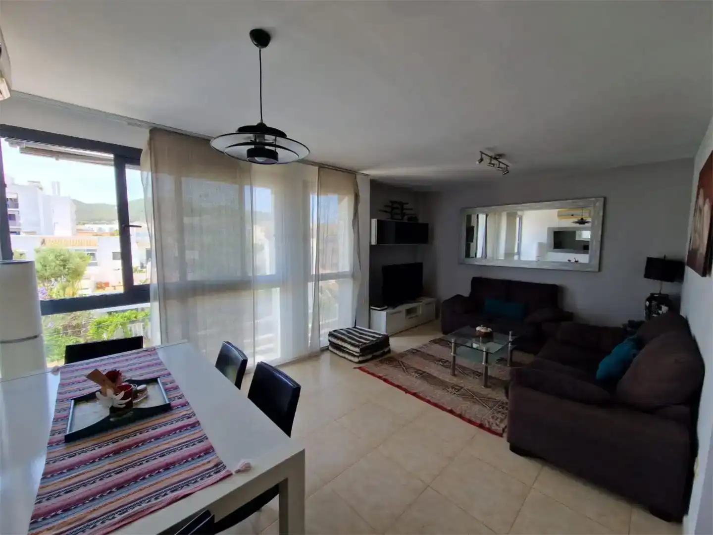 Sala d'estar de Àtic en venda en Eivissa amb Aire condicionat, Moblat i Balcó