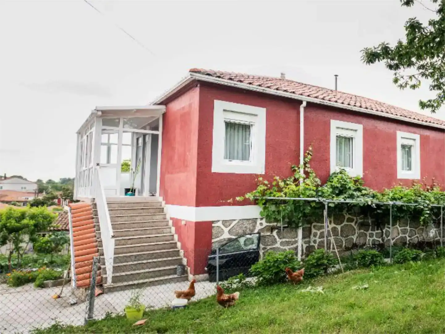 Vista exterior de Casa o xalet en venda en Taboada amb Jardí privat, Parquet i Traster