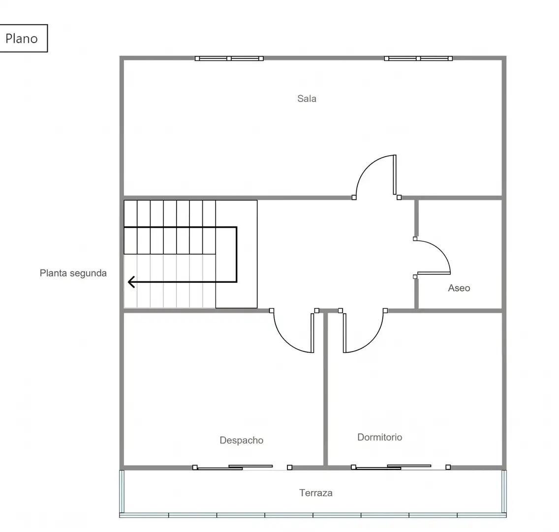 Einfamilien-Reihenhaus zum Verkauf in Ares mit Terrasse, Abstellraum und Möbliert