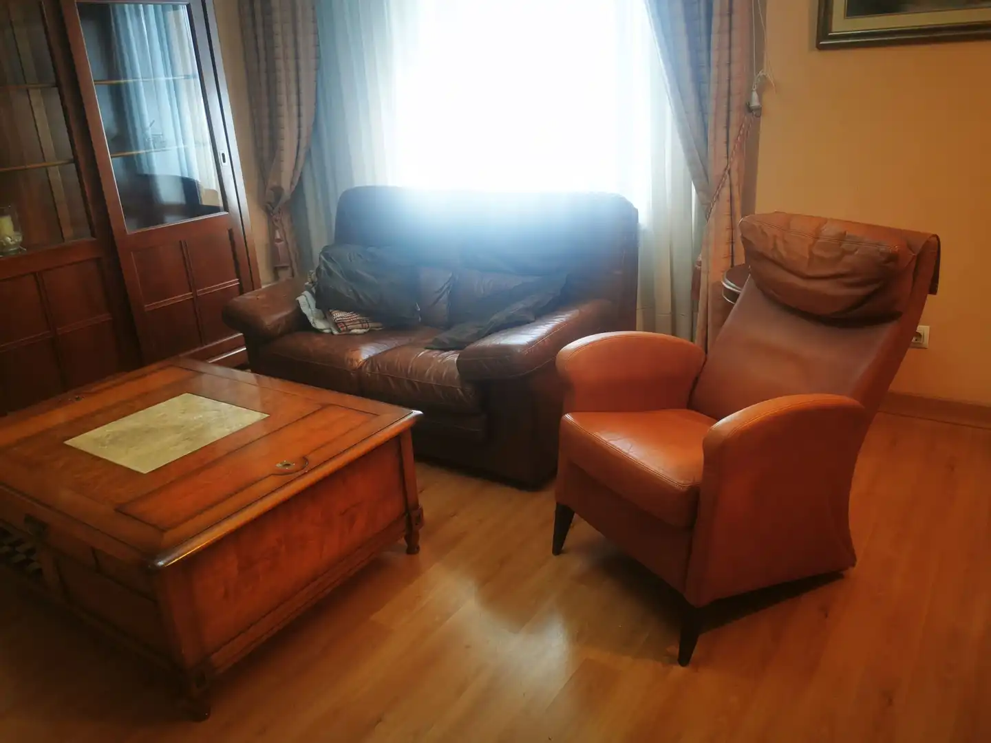 Living room of Flat for rent in Salamanca  with Heating, Parquet flooring and Furnished