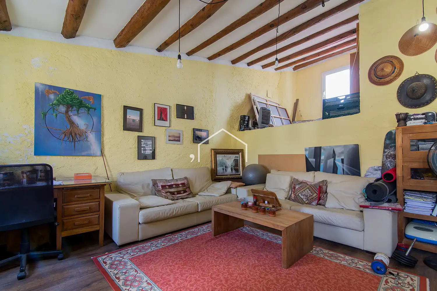 Living room of Country homes for sale in El Masnou  with Heating, Private garden and Terrace