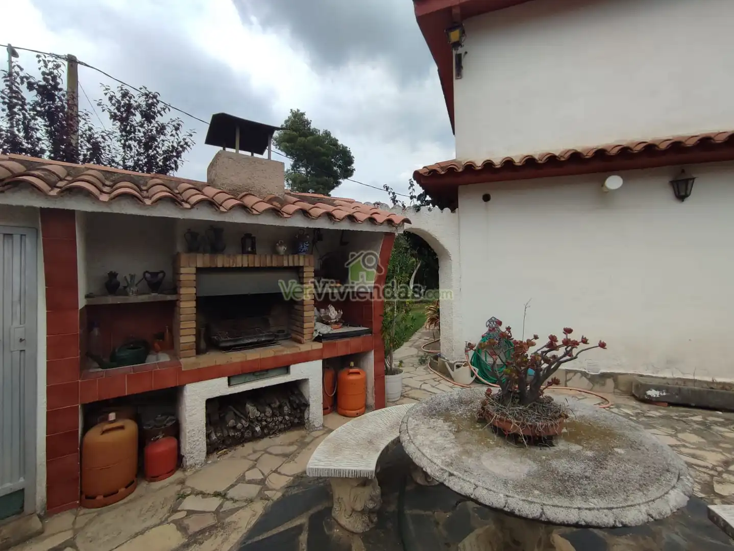 Jardín de Casa o chalet en venta en Vallirana con Jardín privado, Terraza y Horno