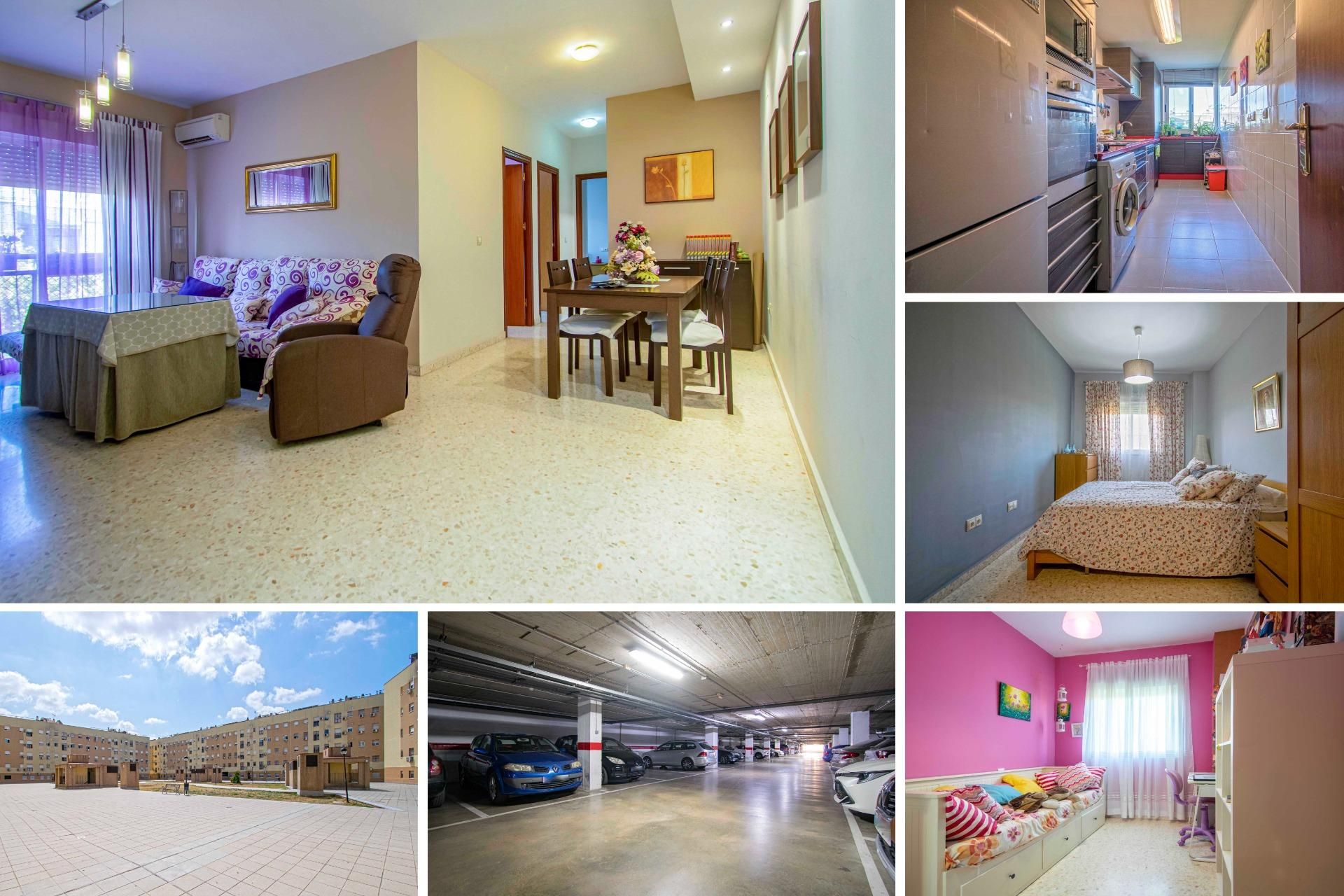 Vista exterior de Piso en venta en  Sevilla Capital con Aire acondicionado y Trastero