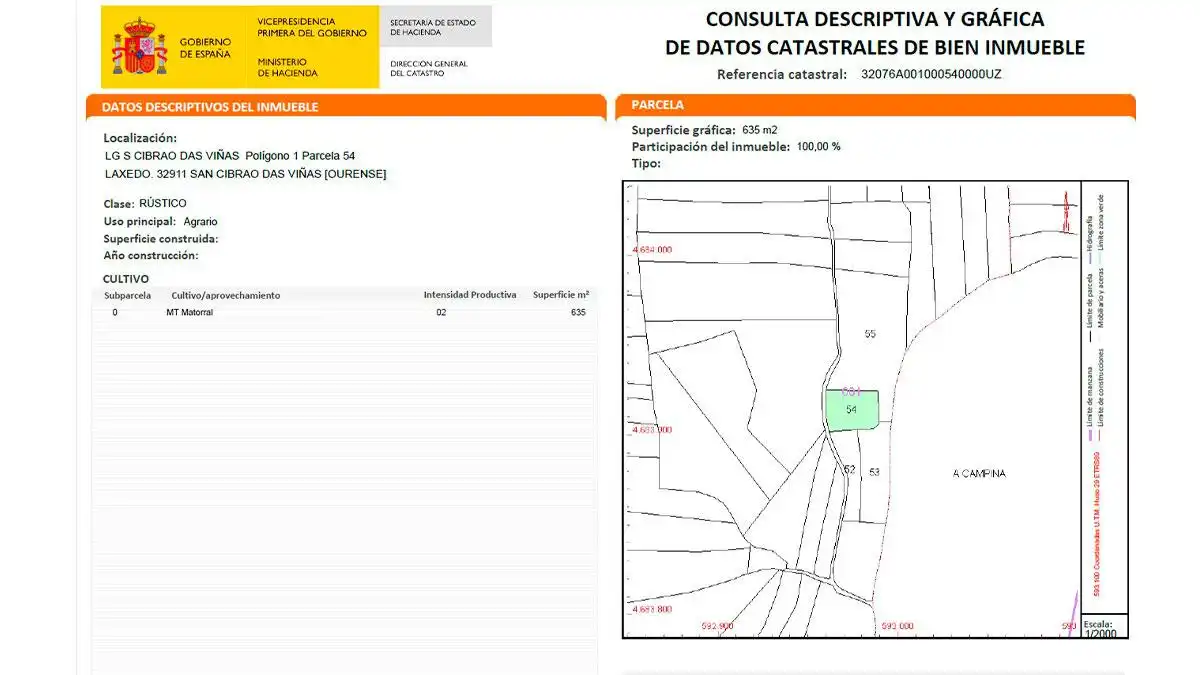 Residencial en venda a CIBRAO DAS VIÑAS LAXEDO, POLIGONO 1, -1, San Cibrao das Viñas