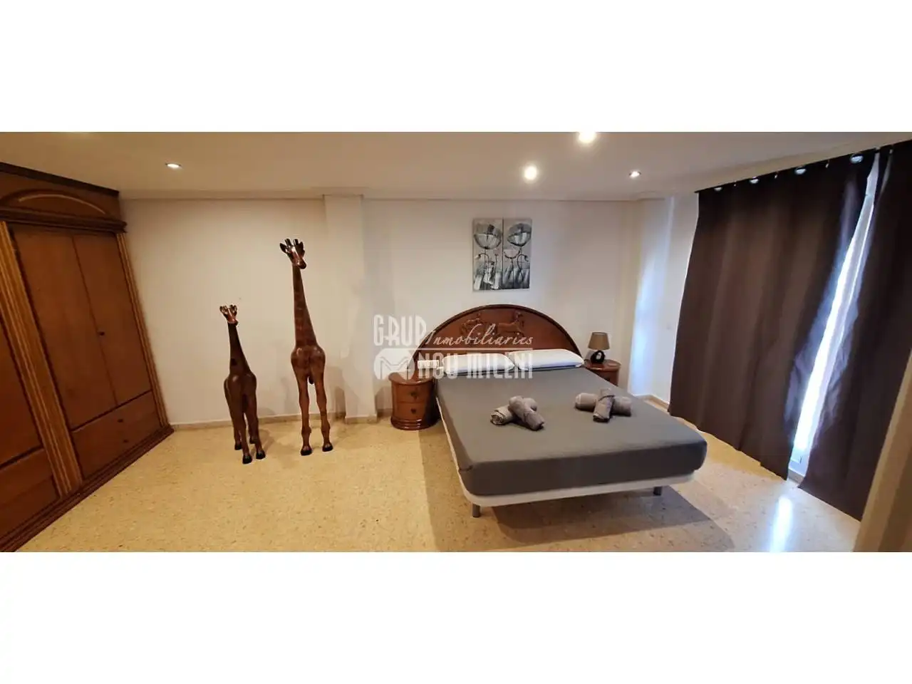 Schlafzimmer von Wohnung zur Miete in Massanassa mit Möbliert