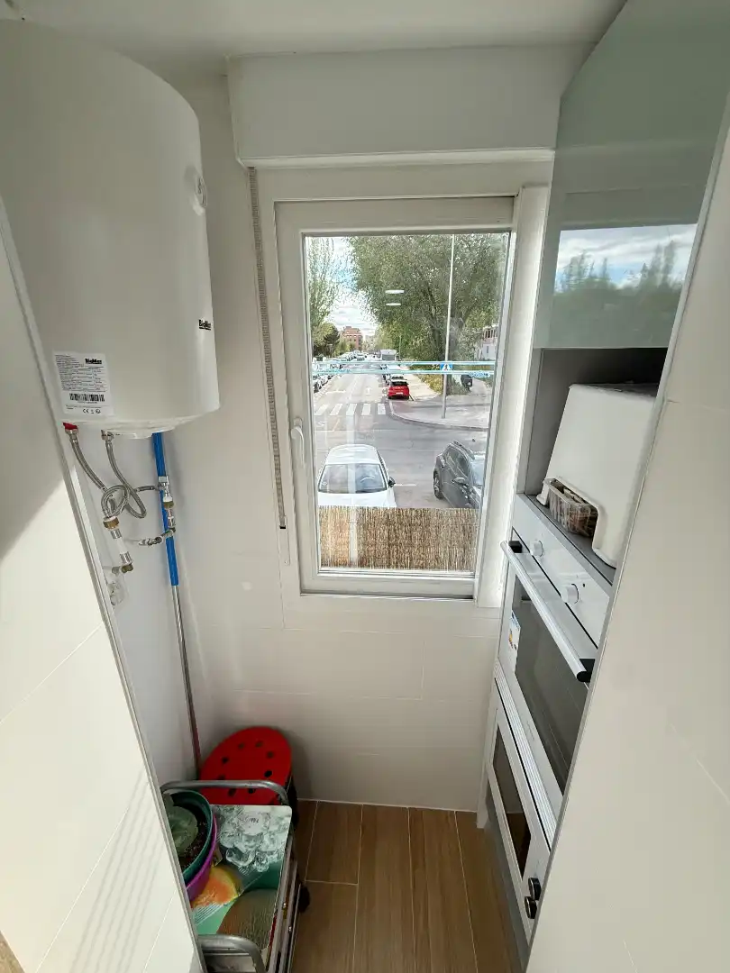 Kitchen of Flat for sale in Madrid  with Heating, Terrace and Storage room